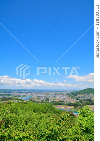 從佐和山口袋公園眺望山本山高原(新潟縣) 從佐和山口袋公園眺望山本山高原(新潟縣) 118583513