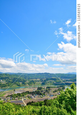View from Sawayama Pocket Park, Yamamotoyama Plateau (Niigata Prefecture) 118583515