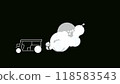 2D cartoon tuk tuk 118583543