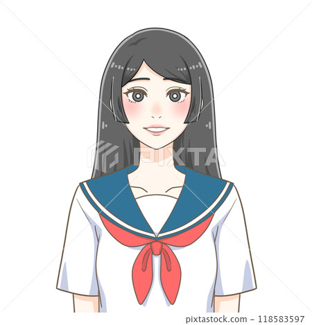 學校女孩高中校服 學校女孩高中校服 118583597
