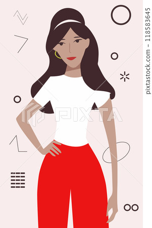 Illustration brief women Minimalist style Illustration brief women Minimalist style 118583645