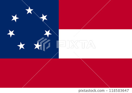 Flag of the Confederate States of America, (March 4, 1861 - May 21, 1861) Flag of the Confederate States of America, (March 4, 1861 - May 21, 1861) 118583647
