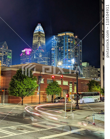 charlotte north carolina uptown city skyline citiscape 118584911