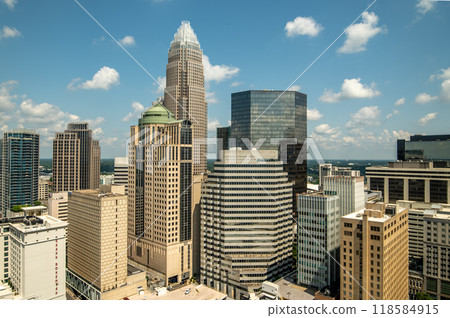 charlotte north carolina uptown city skyline citiscape 118584915