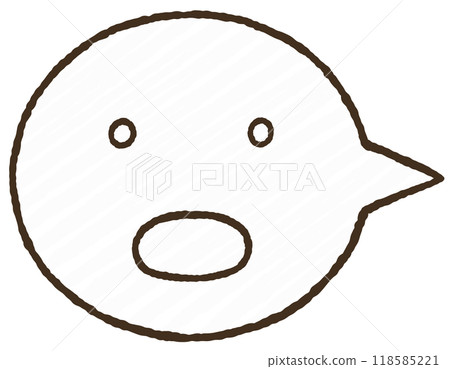 Simple speech bubble icon 118585221