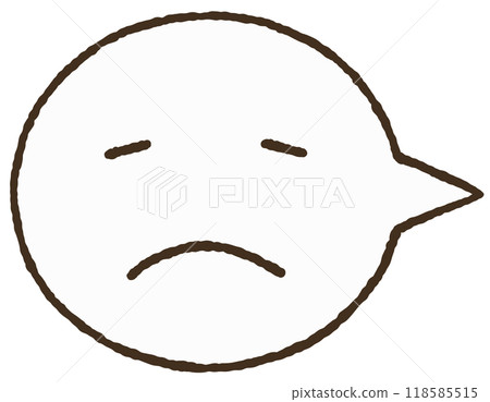 Simple speech bubble icon Simple speech bubble icon 118585515
