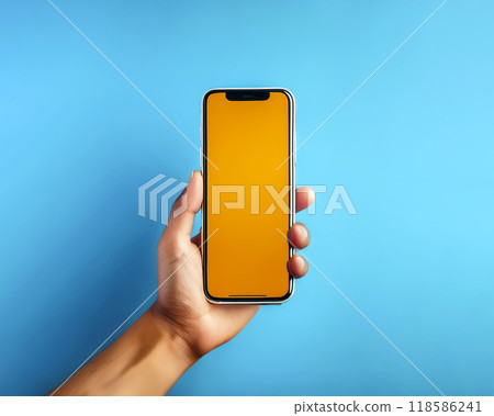 顯示智慧型手機螢幕的手的圖像素材 顯示智慧型手機螢幕的手的圖像素材 118586241