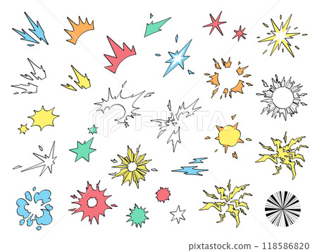 衝擊效果材質套裝_磨邊 118586820