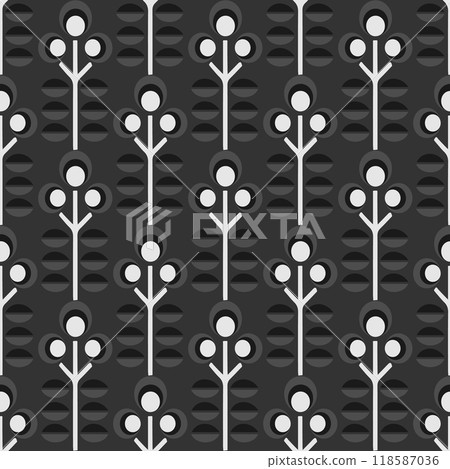 Seamless pattern. Geometric floral background. Vector illustration. Good quality. Good design. Vector illustration 118587036