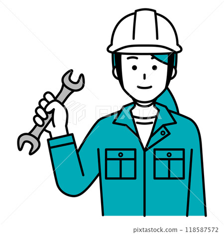 有扳手的女工 118587572