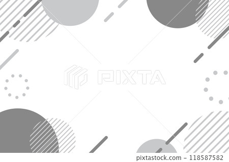 Geometric frame grey 118587582