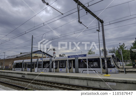 Belgium, Brussels, Berchem Sainte Agathe Station. Belgium, Brussels, Berchem Sainte Agathe Station. 118587647