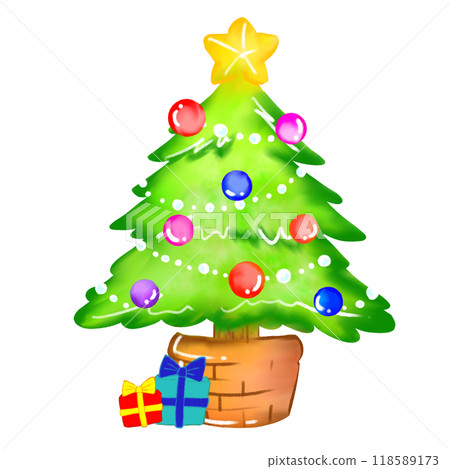 禮物和聖誕樹 118589173