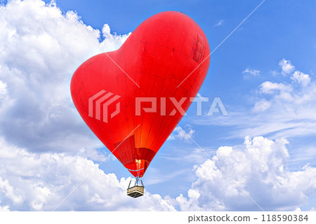 balloon, clouds, sky 118590384