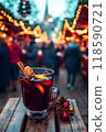 A photo of a warming hot drink, tea, mulled wine, grog at a European Christmas Fair 118590721
