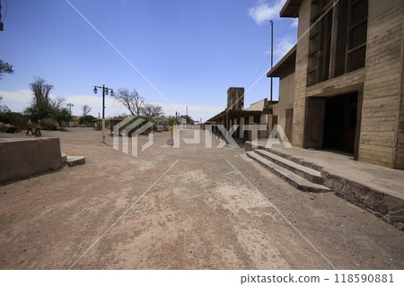 Santa Laura Humberstone saltpetre processing plant, Iquique, Chile 118590881