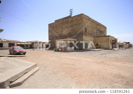 Santa Laura Humberstone saltpetre processing plant, Iquique, Chile 118591261