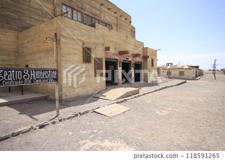 Santa Laura Humberstone saltpetre processing plant, Iquique, Chile Santa Laura Humberstone saltpetre processing plant, Iquique, Chile 118591265