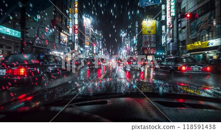 Car interior with a prominently displayed digital clock on the dashboard Car interior with a prominently displayed digital clock on the dashboard 118591438