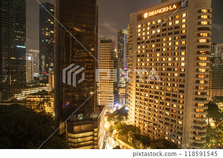 City of Kuala Lumpur at night. cityscape concept 118591545