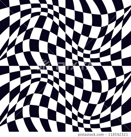Psychedelic checkerboard pattern Psychedelic checkerboard pattern 118592321