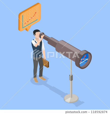 3D Isometric Flat Vector Illustration of Business And Investment Vision, General Planning and Strategy for the Future 3D Isometric Flat Vector Illustration of Business And Investment Vision, General Planning and Strategy for the Future 118592874