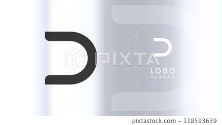 Bold futuristic logo monogram, sleek minimalistic letter D for innovative tech company, science bio lab, sport label, futuristic and cosmic inspired designs. Vector illustration. Bold futuristic logo monogram, sleek minimalistic letter D for innovative tech company, science bio lab, sport label, futuristic and cosmic inspired designs. Vector illustration. 118593639