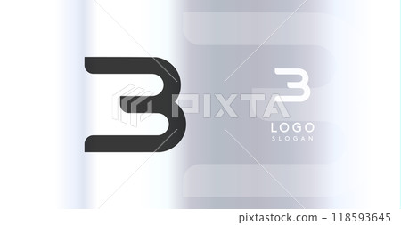 Bold futuristic logo monogram, sleek minimalistic letter B for innovative tech company, science bio lab, sport label, futuristic and cosmic inspired designs. Vector illustration. Bold futuristic logo monogram, sleek minimalistic letter B for innovative tech company, science bio lab, sport label, futuristic and cosmic inspired designs. Vector illustration. 118593645