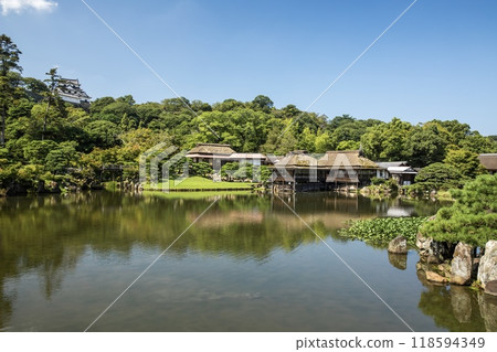 彥根市彥根城玄宮園風景 118594349