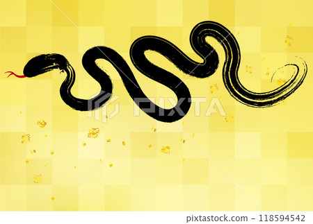 蛇新年賀卡生肖背景 蛇新年賀卡生肖背景 118594542
