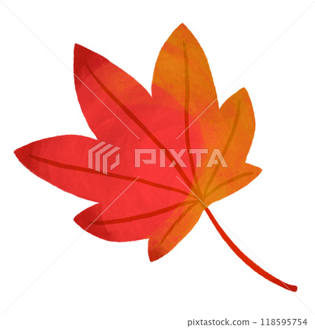 Red autumn leaves - Stock Illustration [118595754] - PIXTA