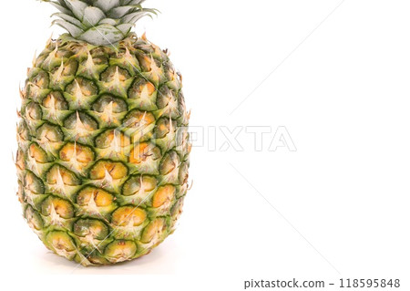 一整個鳳梨成分明亮的背景 118595848