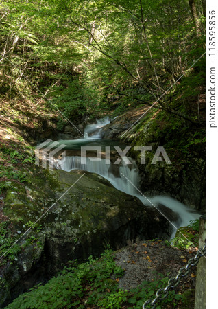 Mikasaneno Falls in Nishizawa Gorge, Yamanashi Prefecture Mikasaneno Falls in Nishizawa Gorge, Yamanashi Prefecture 118595856