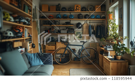 A room for people who love cycling 118595944