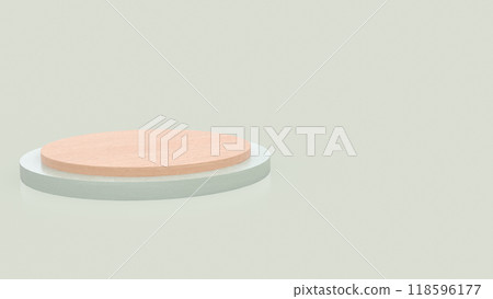 The pastel plate for present or advertising concept 3d rendering. The pastel plate for present or advertising concept 3d rendering. 118596177