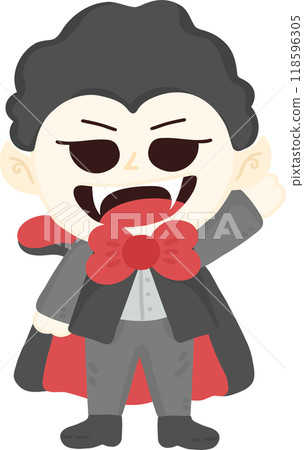Halloween Cute Monster Vampire Costume Spooky Character 118596305