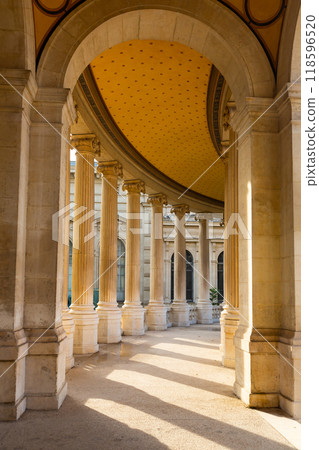 Columns of Palais Longchamp in Marseille, France 118596520