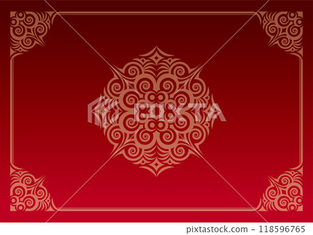 Classic, elegant and gorgeous decorative frame, gradient red Classic, elegant and gorgeous decorative frame, gradient red 118596765