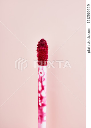 Tint lip gloss brush close-up, vertical format Tint lip gloss brush close-up, vertical format 118599629