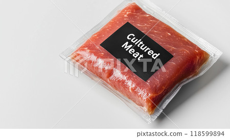 Packaged cultured meat: innovative lab-grown protein for sustainable future 118599894