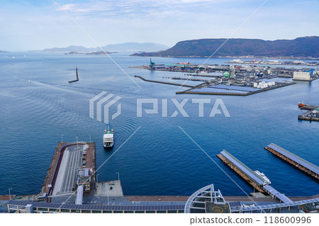 A panoramic view of Yashima from Takamatsu Symbol Tower (Takamatsu City, Kagawa Prefecture) 118600996