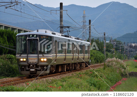 福知山線運行的兩列223系、5500系普通列車 118602120