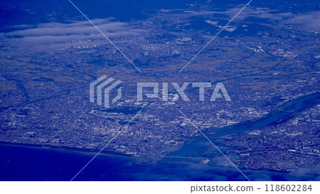 從飛機窗口看到的湘南地區 從飛機窗口看到的湘南地區 118602284