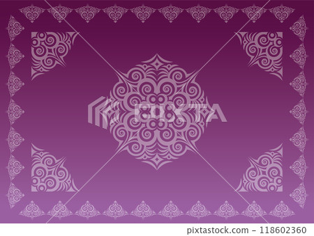 Classic, elegant and gorgeous decorative frame - Gradient purple Classic, elegant and gorgeous decorative frame - Gradient purple 118602360