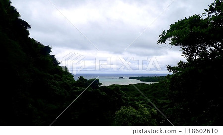 Scenery seen from Geta Falls on Iriomote Island in the Yaeyama Islands, Okinawa Prefecture Scenery seen from Geta Falls on Iriomote Island in the Yaeyama Islands, Okinawa Prefecture 118602610