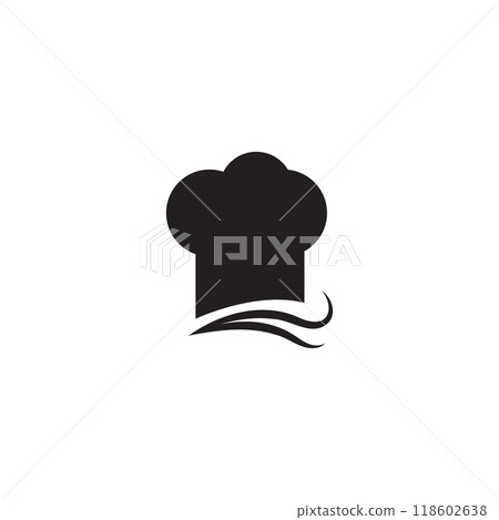 Chef hat icon logo design template isolated Chef hat icon logo design template isolated 118602638
