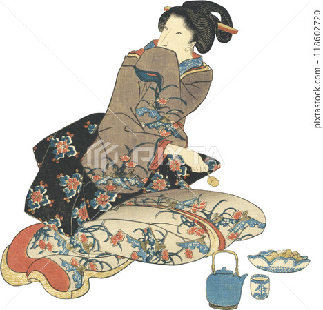 Ukiyo-e illustration 118602720