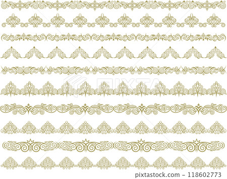 Classic, elegant and gorgeous decorative frame set Frame line set Blue and gold Classic, elegant and gorgeous decorative frame set Frame line set Blue and gold 118602773