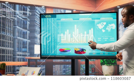 Elderly couple discussing about retirement plans with a financial planner, covering savings strategy and pension options. Middle aged people looking to invest to secure their budget. Camera A. Elderly couple discussing about retirement plans with a financial planner, covering savings strategy and pension options. Middle aged people looking to invest to secure their budget. Camera A. 118603087