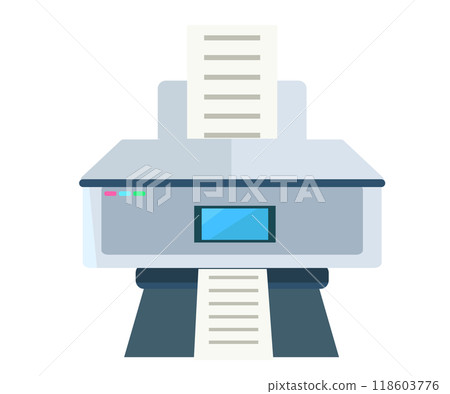 Copy machine illustration. Copying documents. Vector illustration Copy machine illustration. Copying documents. Vector illustration 118603776